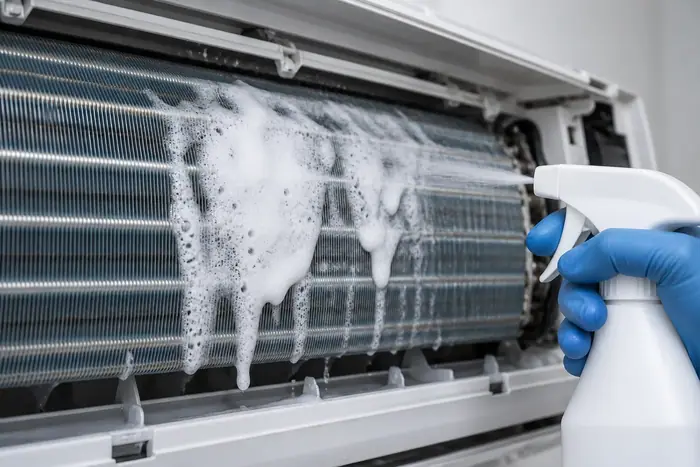 Igienizare in spatii comerciale: evaporator cu spuma de curatare si pulverizator