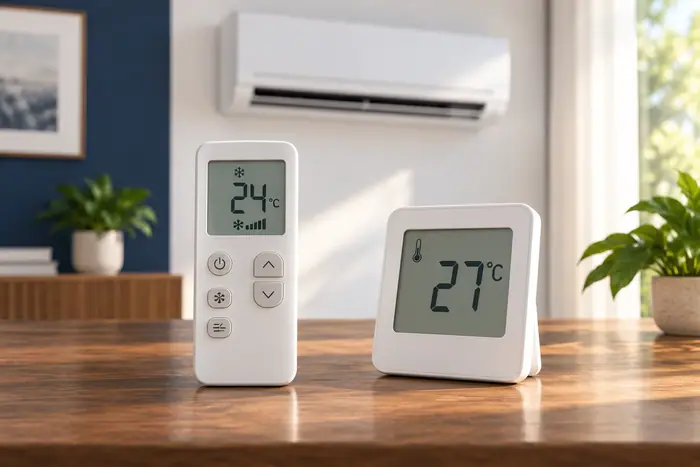 Aparat pe marci: telecomanda si temperatura din incapere