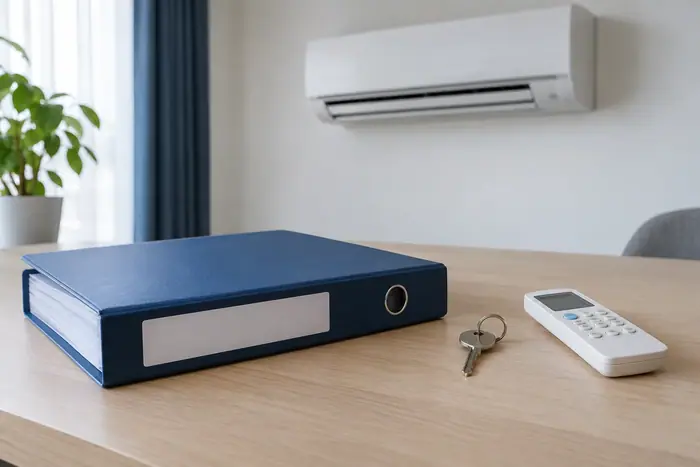 Climatizare in spatii: dosar gol pentru aparatul preluat intr-o locuinta