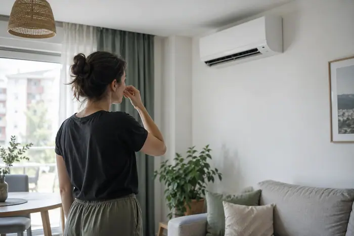 Interventie la firma: zi calda in apartament, aparatul sufla slab