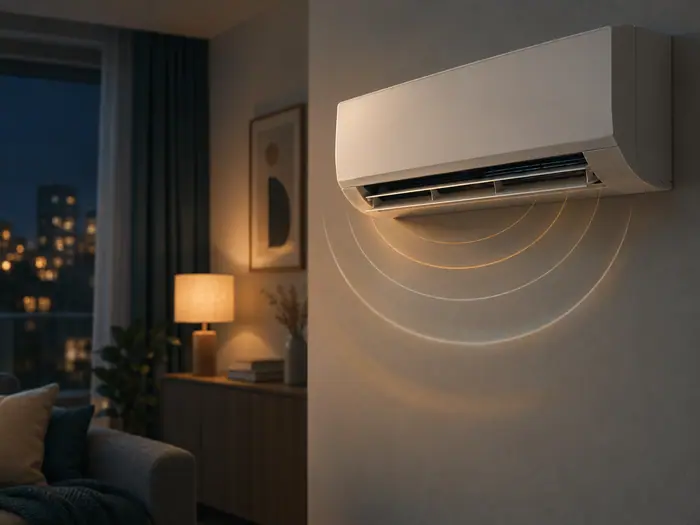Climatizare in spatii: aparat de aer conditionat silentios noaptea