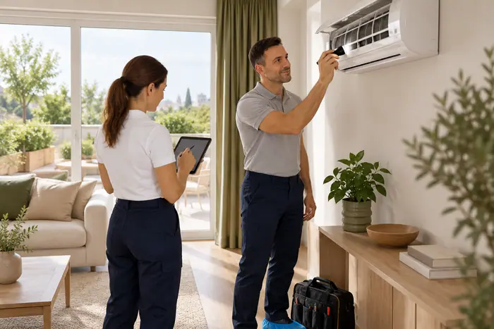 Revizie pe contract: inspectie profesionala a aparatului split
