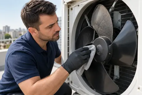 Curatare ventilator unitate exterioara