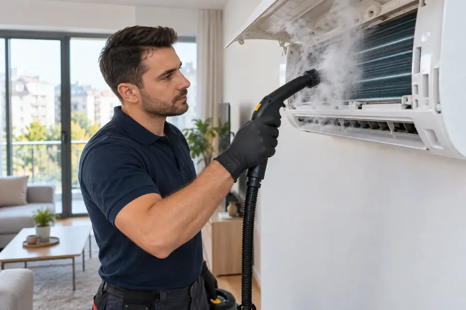 Dezinfectarea aparatului de aer conditionat cu abur