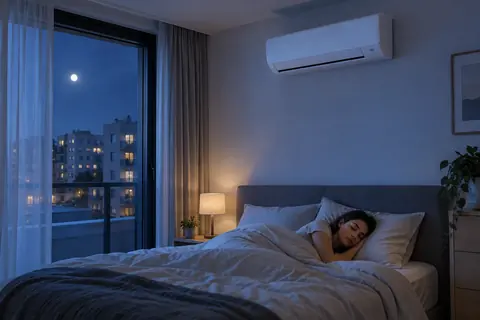 Somn linistit cu aparatul de aer conditionat curat si silentios